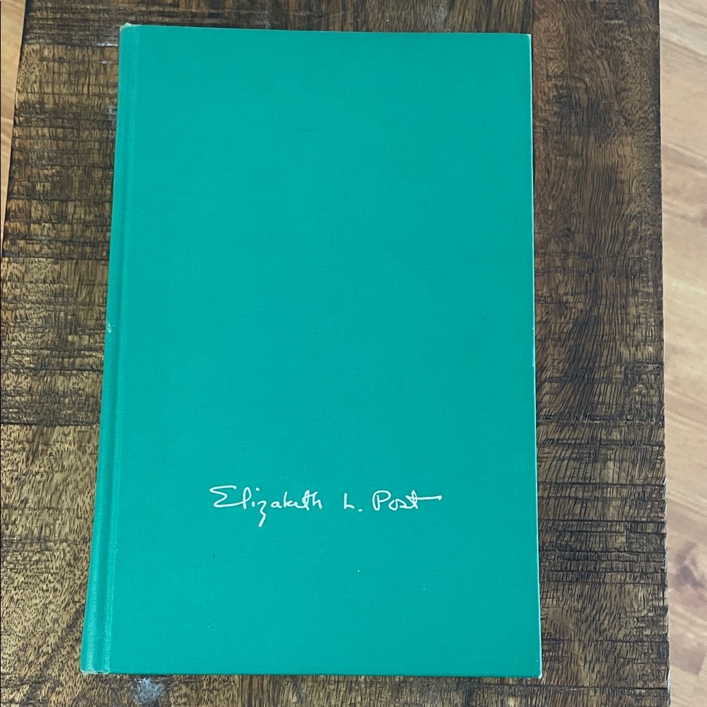 Emily Post book of Etiquette For Young People-  Book by Elizabeth L. Post